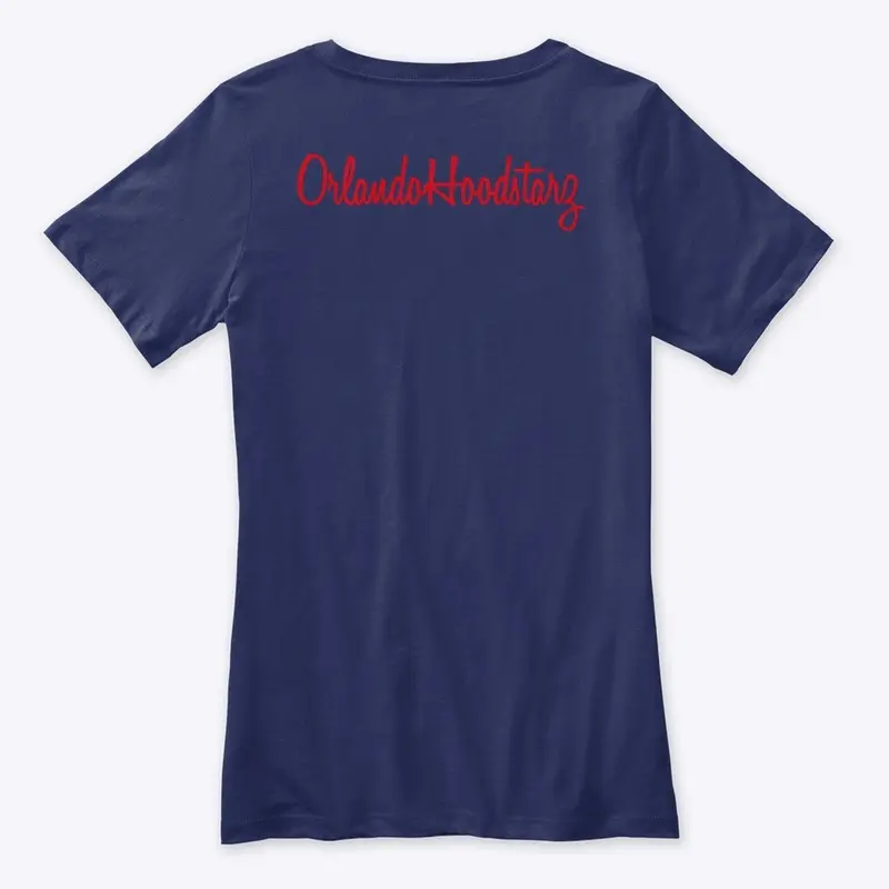 Orlandohoodstarz womens v necks 